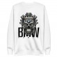 Buy a warm sweatshirt with a skull and BMW inscription